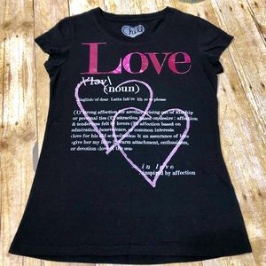 “Definition of Love”T-Shirt -Sz 11/13 Juniors L